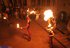 11 Feuerschlucken und Feuerspucken zum Finale der Mittelalter Feuershow von Inflammati auf Burg Weesenstein 